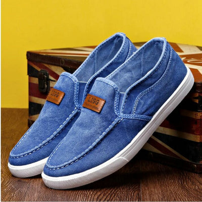 Summer Outdoor Solid Footwear Vulcanize Shoes Comfortable Men's Flats Canvas Shoes Men Denim Cloth Casual Shoes eprolo