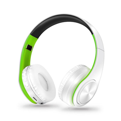 Wireless Bluetooth Headphones Foldable Stereo Headset Music Earphone with Microphone Support TF Card FM Radio AUX eprolo