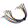 JOYO CM - 05 6pcs 1.2Ft Shielded Mono Cable Guitar Signal Line 6.3mm Male to 6.3mm Male Plug eprolo