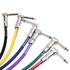 JOYO CM - 05 6pcs 1.2Ft Shielded Mono Cable Guitar Signal Line 6.3mm Male to 6.3mm Male Plug eprolo