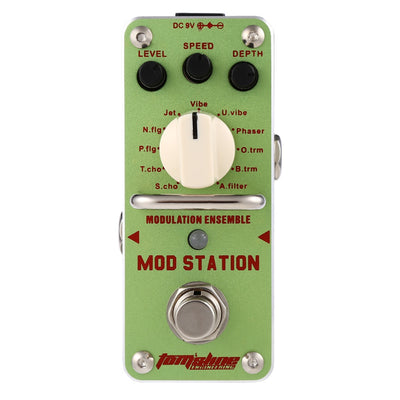 AROMA AMS - 3 Mod Station Classic Modulation Ensemble True Bypass Electric Guitar Effect Pedal eprolo