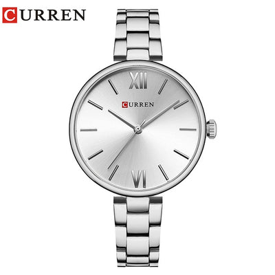 CURREN Women Watch Quartz Female clock Casual Fashion Stainless Steel Strap Watch eprolo