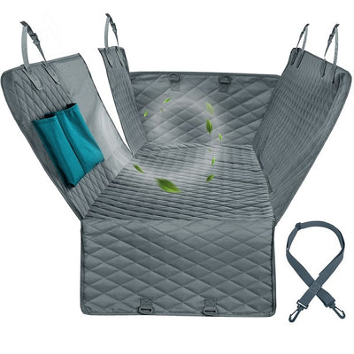 Dog Car Seat Cover View Mesh Waterproof Pet Carrier Car Rear Back Seat Mat Hammock Cushion Protector With Zipper And Pockets eprolo