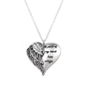 Angel Wings Alloy Pendant Necklace Lettering Metal Personality Necklace For Women Men Jewelry Bijoux Best Gift eprolo