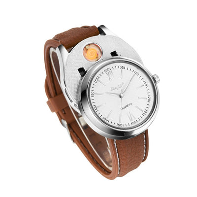 Military USB Charging Lighter Watch Flameless Windproof Cigarette Lighters eprolo
