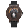 Unique Compass Turntable Design Mens Wooden Watch eprolo