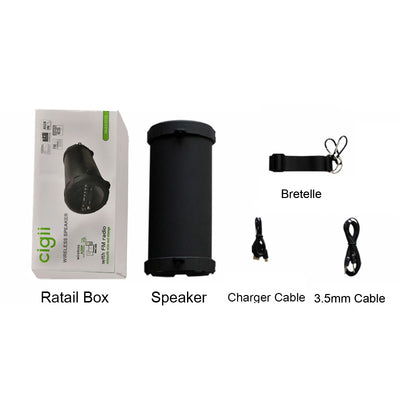 89mm Big Bass Outdoor Bluetooth Speaker Wireless Sports Portable Subwoofer Bike Car music Speakers Radio FM Mp3 player eprolo