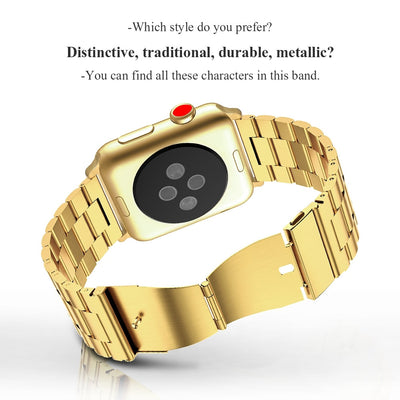 Stainless Steel Strap for Apple Watch Band 38mm 42mm Metal Links Bracelet Smart Watch Strap for Apple Watch Series 1 2 3 4 eprolo