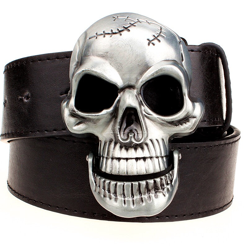Vintage Western Skull Head Belt Buckle eprolo