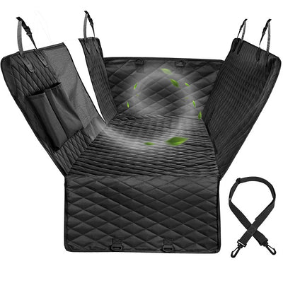 Dog Car Seat Cover View Mesh Waterproof Pet Carrier Car Rear Back Seat Mat Hammock Cushion Protector With Zipper And Pockets eprolo
