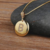 Letter Necklace Gold 26 Letters Charm Necklaces Pendants Copper CZ Jewelry Personalized Necklace eprolo