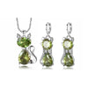 Kitty Earrings Necklace Set For Women Fashion Two Piece Jewelry Set Simple Zircon Set eprolo
