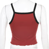Summer New Fashion Contrast Color Tank Top Women Casual Fitness Clothing Off Shoulder Strapless Crop Top eprolo