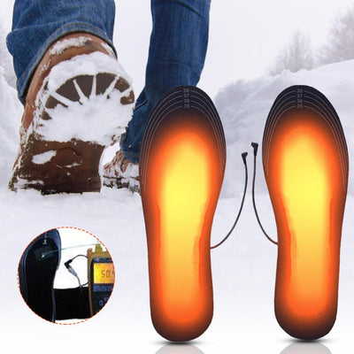 Unisex Winter Warmer Foot USB Charging Electric Heated Insoles For Shoes Heating Insole Boots Cuttable Rechargeable Heater Pads eprolo