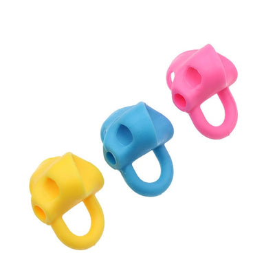 Two-Finger Pen Holder Silicone Baby Learning Writing Tool Correction Device Pencil Set Stationery 3 Piece Set Gift 2 Piece Fish eprolo