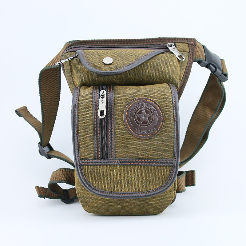 Canvas/Nylon Men Waist Pack Leg Drop Bags Motorcycle Crossbody Messenger Shoulder Belt Bum Male Hip Purse Pouch Thigh Fanny Bags eprolo
