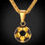football Pendant With Chain Stainless Steel Soccer Necklace eprolo