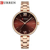 CURREN Women Watch Quartz Female clock Casual Fashion Stainless Steel Strap Watch eprolo