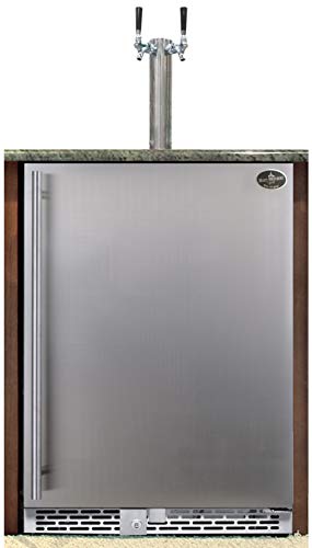 Beer Meister dual tower with stainless door built-in kegerator - Premium Series