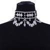 Crystal Rhinestone Choker Necklace Velvet Statement Necklace eprolo