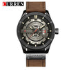 CURREN watch men Leather Quartz Wrist Watches eprolo