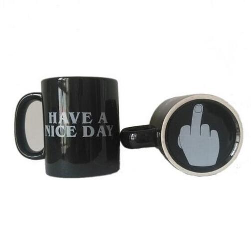 Have a Nice Day Coffee Mug Middle Finger Funny Cup eprolo