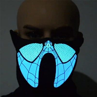 Halloween Led Cold Light Mask Music Sound Control Luminous Party Masks Festival Cosplay Supplies Halloween Accessories eprolo
