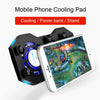 G1 Mobile Phone Cooling Pad Mute Gaming Cooler Radiator Fans With Ring Holder Stand Portable Rechargeable Power eprolo