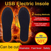 Unisex Winter Warmer Foot USB Charging Electric Heated Insoles For Shoes Heating Insole Boots Cuttable Rechargeable Heater Pads eprolo