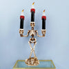 LED Candle Holder 3-arms Skull Skeleton Candle Stand Resin For Home Halloween Party DIY eprolo
