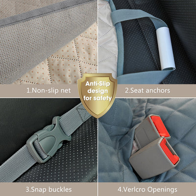 Dog Car Seat Cover View Mesh Waterproof Pet Carrier Car Rear Back Seat Mat Hammock Cushion Protector With Zipper And Pockets eprolo