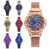Women Magnet Buckle Rotating Watch Luxury Ladies Stainless Steel Quartz Watch Clock Relogio Feminino eprolo