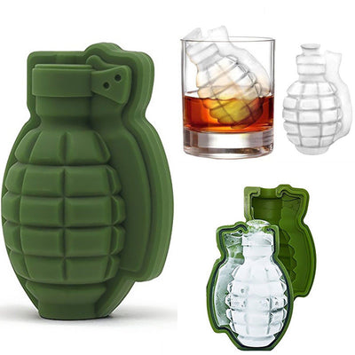 3D Ice Grenade Shape Ice Cube Maker Bar Drinks Whiskey Wine Ice Silicone Kitchen Tool eprolo