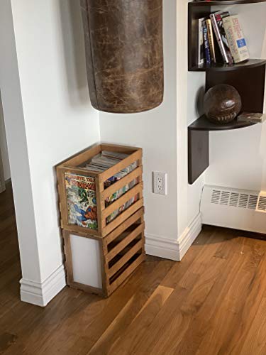 Comic Book Bin Storage Box Stackable Display Wood Getbrewtaps.com