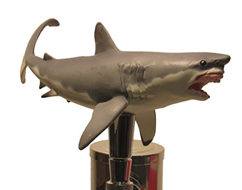 Great White Shark Beer Tap Handle Sports Bar Getbrewtaps.com