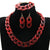 Stone Color Chain Necklace Acrylic Chain Buckle Earrings Bracelet Necklace Set eprolo