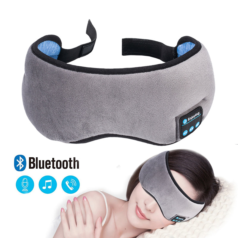Wireless Stereo Bluetooth Earphone Sleep Mask Phone Headband Sleep Soft Earphones Sleeping Eye Mask Music Headset eprolo