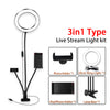 8inch LED Ring Light kit for Makeup Tutorial YouTube Video Live Stream For iPad Microphone Phone Holder Selfie Beauty Ring Light eprolo