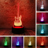 Creative Cartoon 3D Electric Music Guitar Bass Model Illusion Lamp LED 7 Color Change Gradient Baby Child Sleep Night Light Toys eprolo