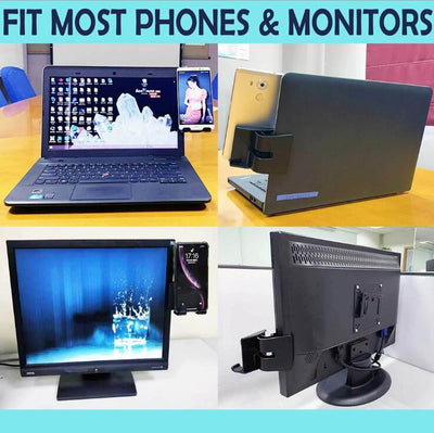Notebook Screen Side Phone Holder Adjustable Phone Stand Holder eprolo