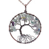 Crystal Natural Stone Tree Necklace eprolo
