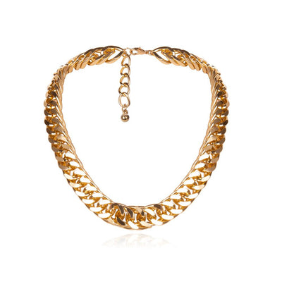 Punk Hip Hop Curb Cuban Thick Short Choker Necklace Men Simple Minimalist Chunky Collar Necklace eprolo