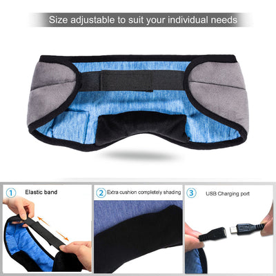 Wireless Stereo Bluetooth Earphone Sleep Mask Phone Headband Sleep Soft Earphones Sleeping Eye Mask Music Headset eprolo