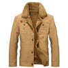 Winter Bomber Jacket Men Air Force Pilot MA1 Jacket Warm Male fur collar Mens Army Tactical Fleece Jackets eprolo