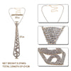 Tie Shaped Maxi Statement Necklace Women Luxury Females Sexy Collar Choker Rhinestone Necklace eprolo