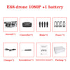 E68 Drone HD wide angle 4K WIFI 1080P FPV Drones video live Recording Quadcopter Height To maintain Drone CameraVS e58 Dron Toys eprolo
