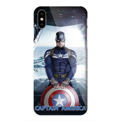 Marvel Avengers Captain America Shield Superhero Case for iPhone 6s 7 8 Plus X 10 XS Max XR Silicone Rubber Cover Ironman coque eprolo