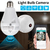 Light 960P Wireless Panoramic Home Security WiFi CCTV Fisheye Bulb Lamp IP Camera 360 Degree Home Security Burglar eprolo