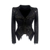 Jacket Women Faux Leather PU Jacket Winter Autumn Black Motorcycle Jacket Outerwear  Gothic Faux leather Coats Chaqueta eprolo
