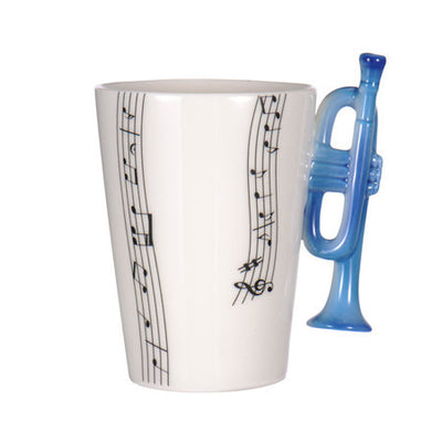 Guitar Ceramic Cup Personality Music Note Milk Juice Lemon Mug Coffee Tea Cup Home Office Drinkware Unique Gift eprolo
